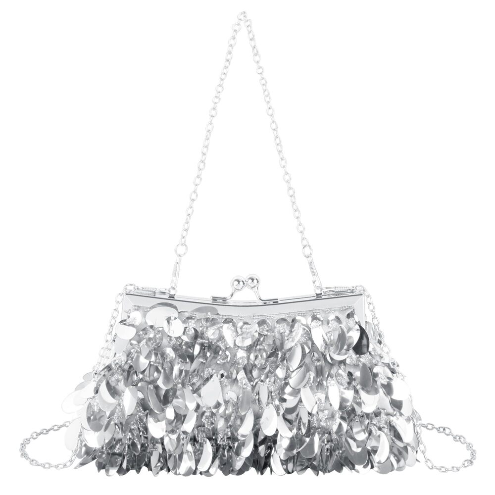 2707 Sequin Clutch Sparkly Evening Handbag Bling Wedding Purse Party Prom